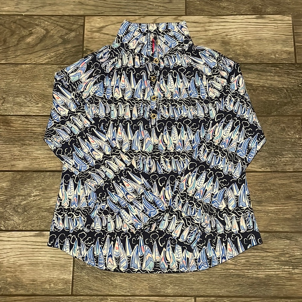 NWT Captain Popover in Sails and Stripes print